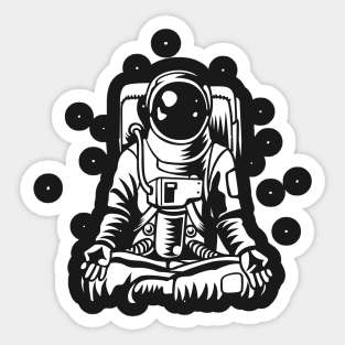 Astrospace yoga Sticker